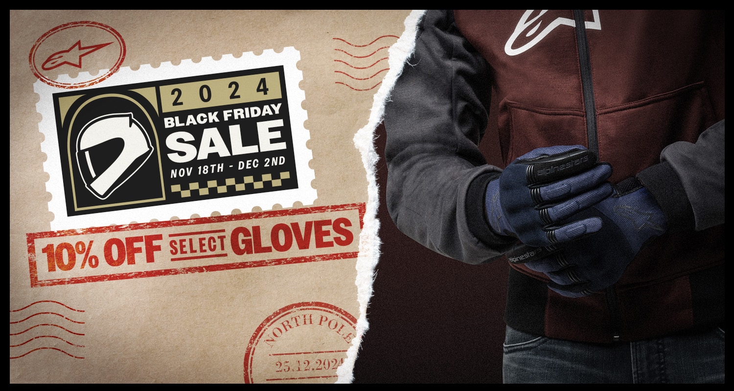 Alpinestars Black Friday Sale, 10% Off Select Gloves